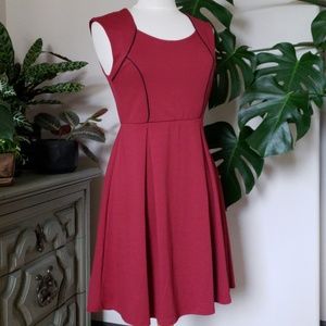 ModCloth "Talking 'Bout My Delegation" Wine Dress